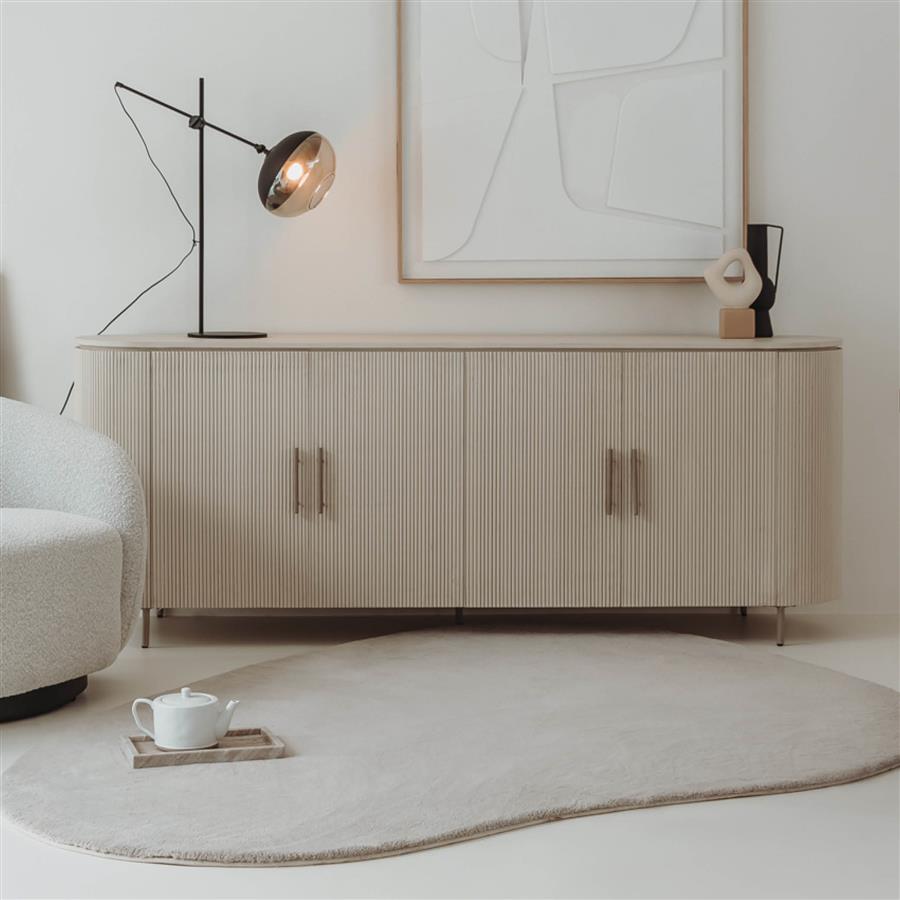 Dressoir – Corbetta – Beige – 210 x 45 x 80 cm – Tower Living