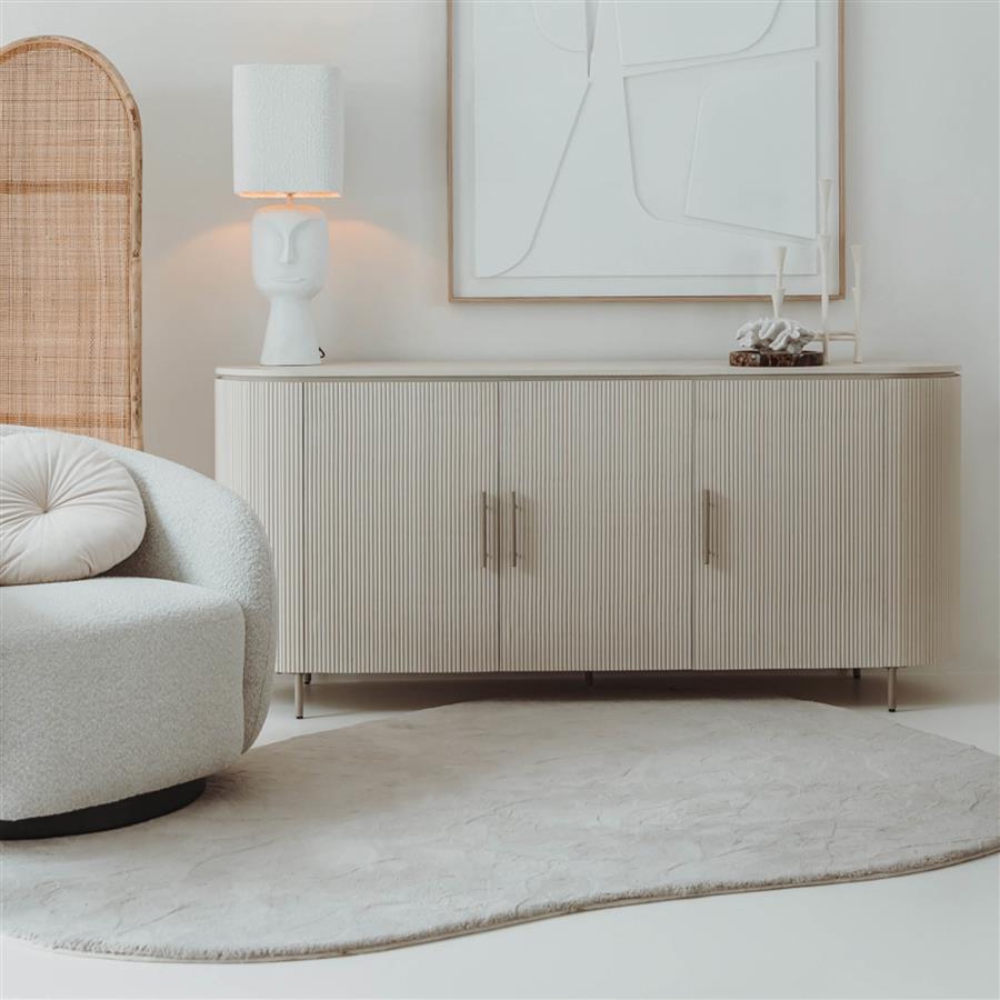Dressoir – Corbetta – Beige – 180 x 45 x 80 cm – Tower Living