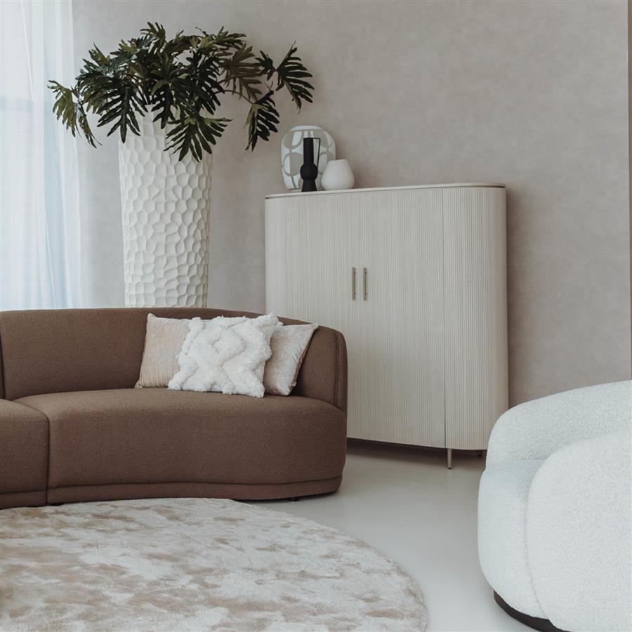 Opbergkast – Corbetta – Beige – 90 x 45 x 80 cm – Tower Living