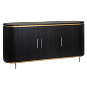 Dressoir Rivello – Zwart – 180 x 45 x 80 cm | Tower Living