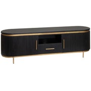 TV-meubel Rivello – Zwart – 180 x 45 x 55 cm | Tower Living