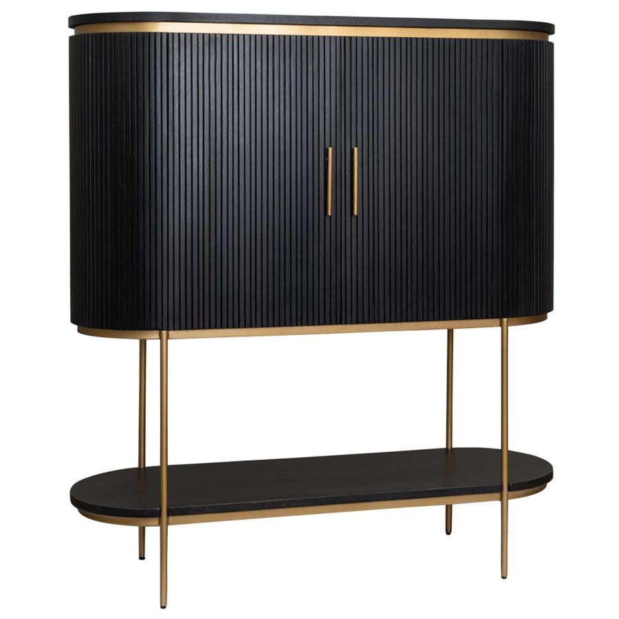 Barkast – Rivello – Zwart – 135 x 45 x 150 cm – Tower Living