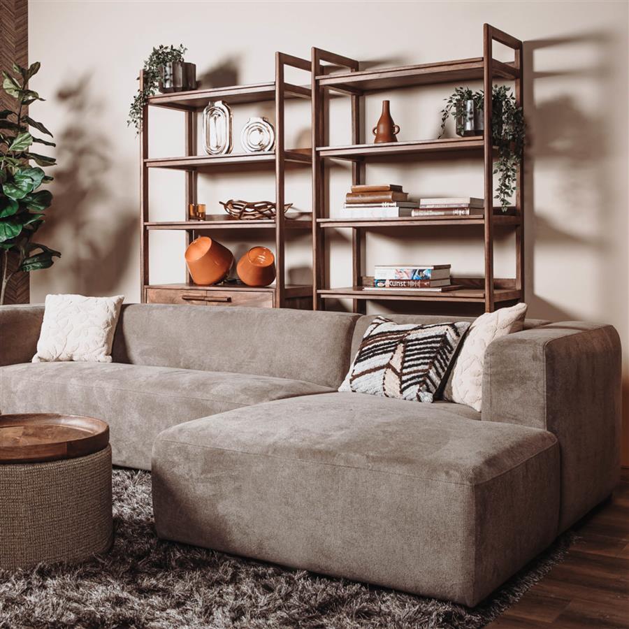 Opbergkast – Falcone Wandkast – Bruin – 90 x 48 x 200 cm – Tower Living