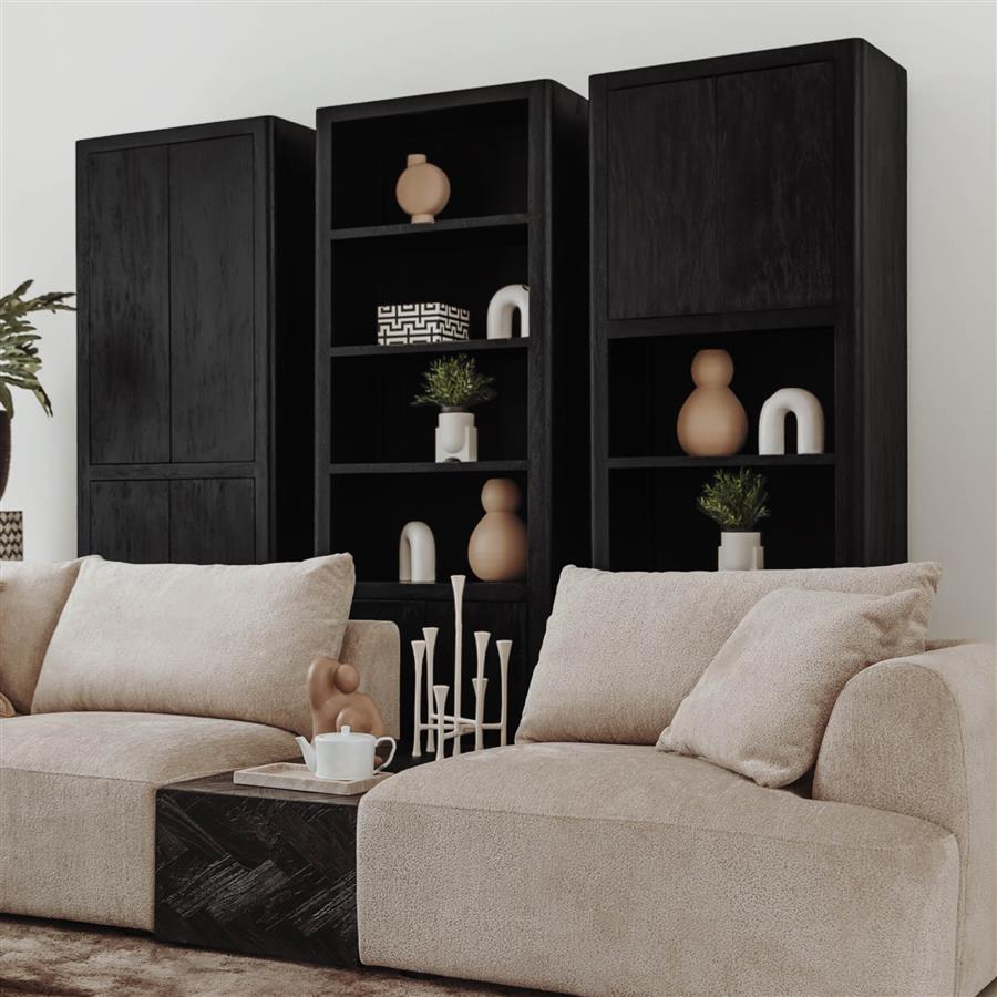 Boekenkast – Tenna – Zwart – Tower Living