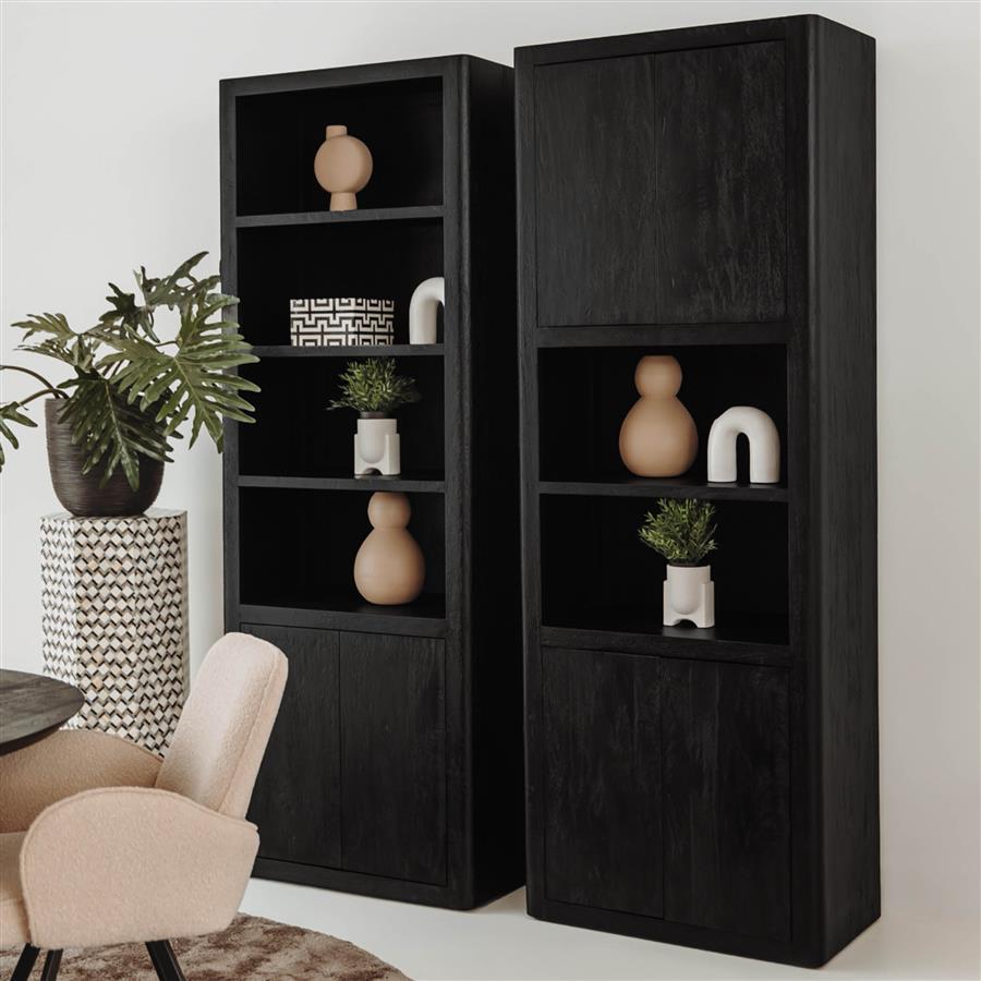 Boekenkast – Tenna – Zwart – Tower Living