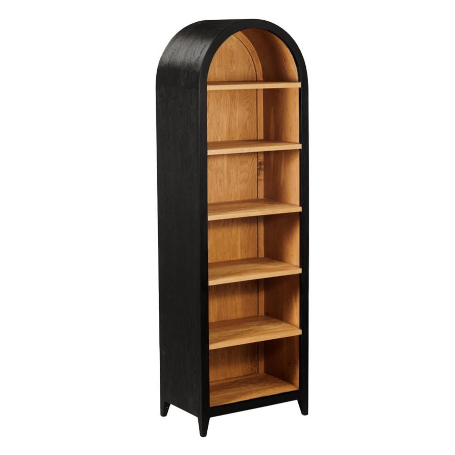 Boekenkast – Rotondi – Zwart – 60 x 45 x 220 cm – Tower Living