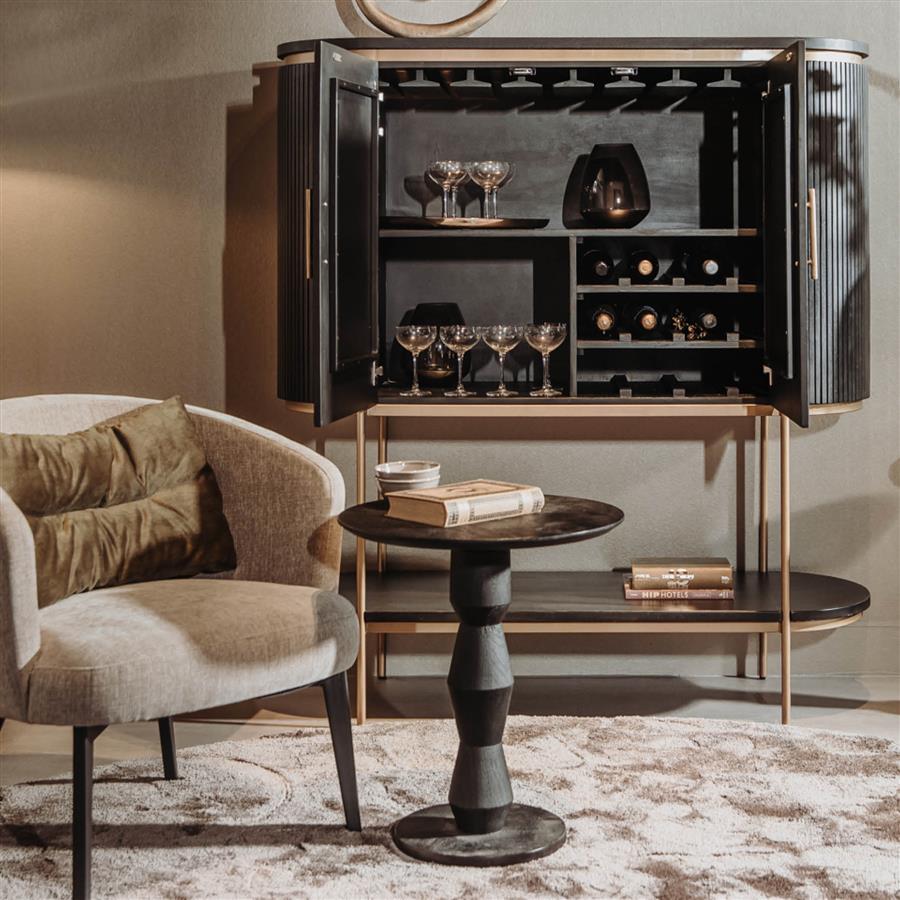 Bijzettafel – Brunello – Zwart – 50 x 50 x 57 cm – Tower Living