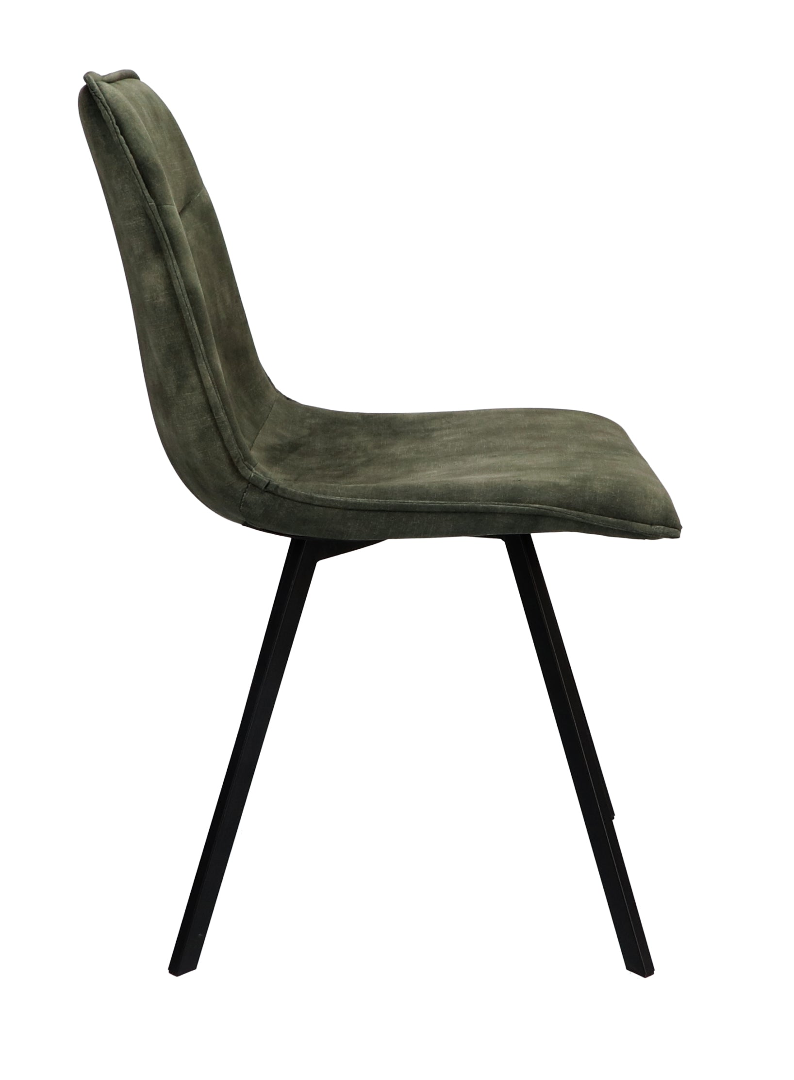 Eetkamerstoel Noa Stof Alpine Bruin Leg Black