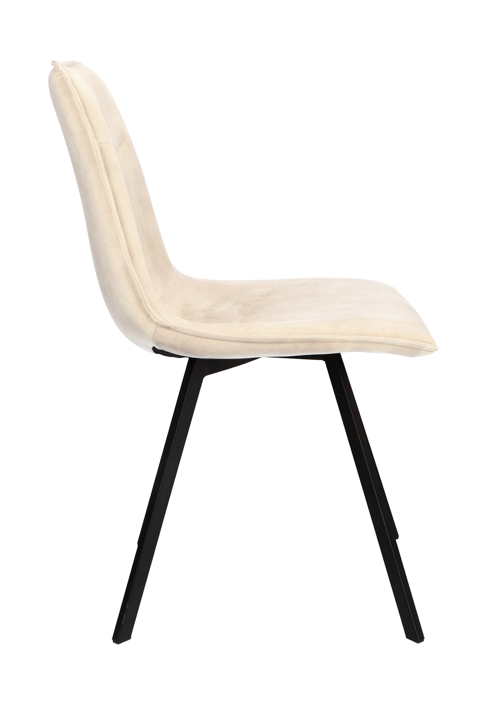 Eetkamerstoel Noa Stof Alpine Natural Leg Black