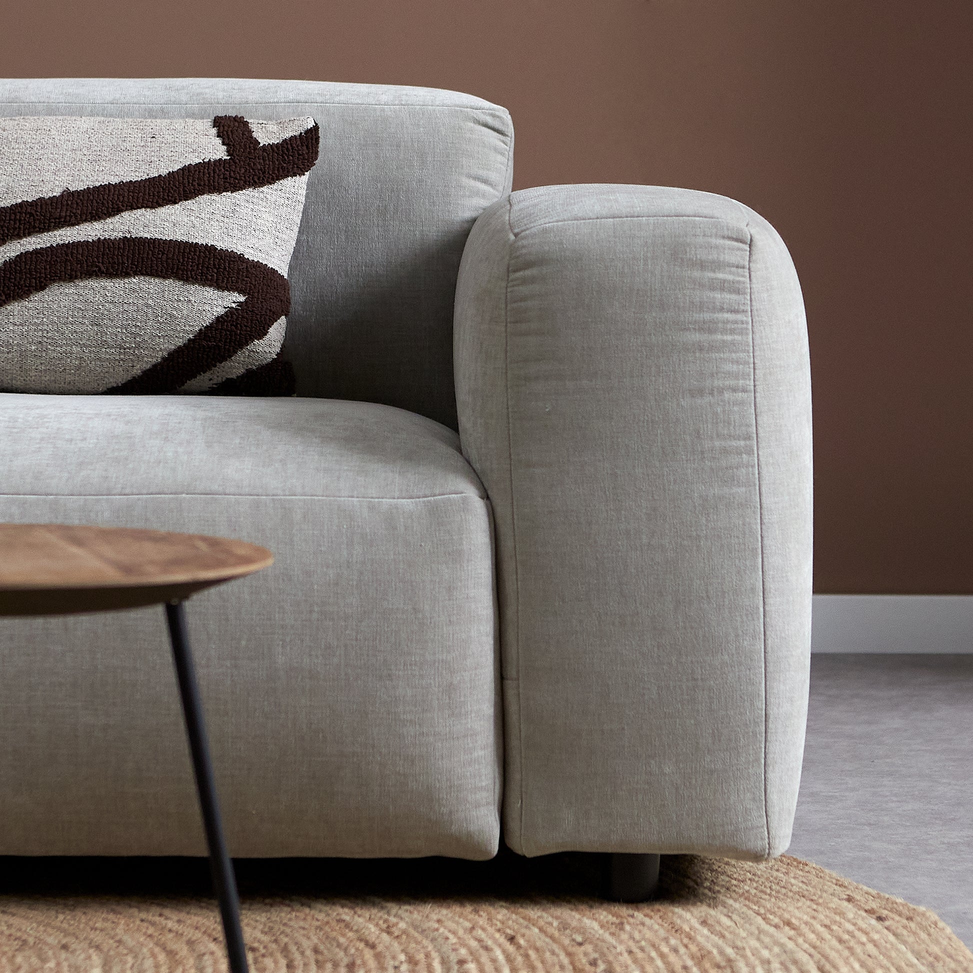 OCEAN Hoekbank met chaise longue links - Boston Cement