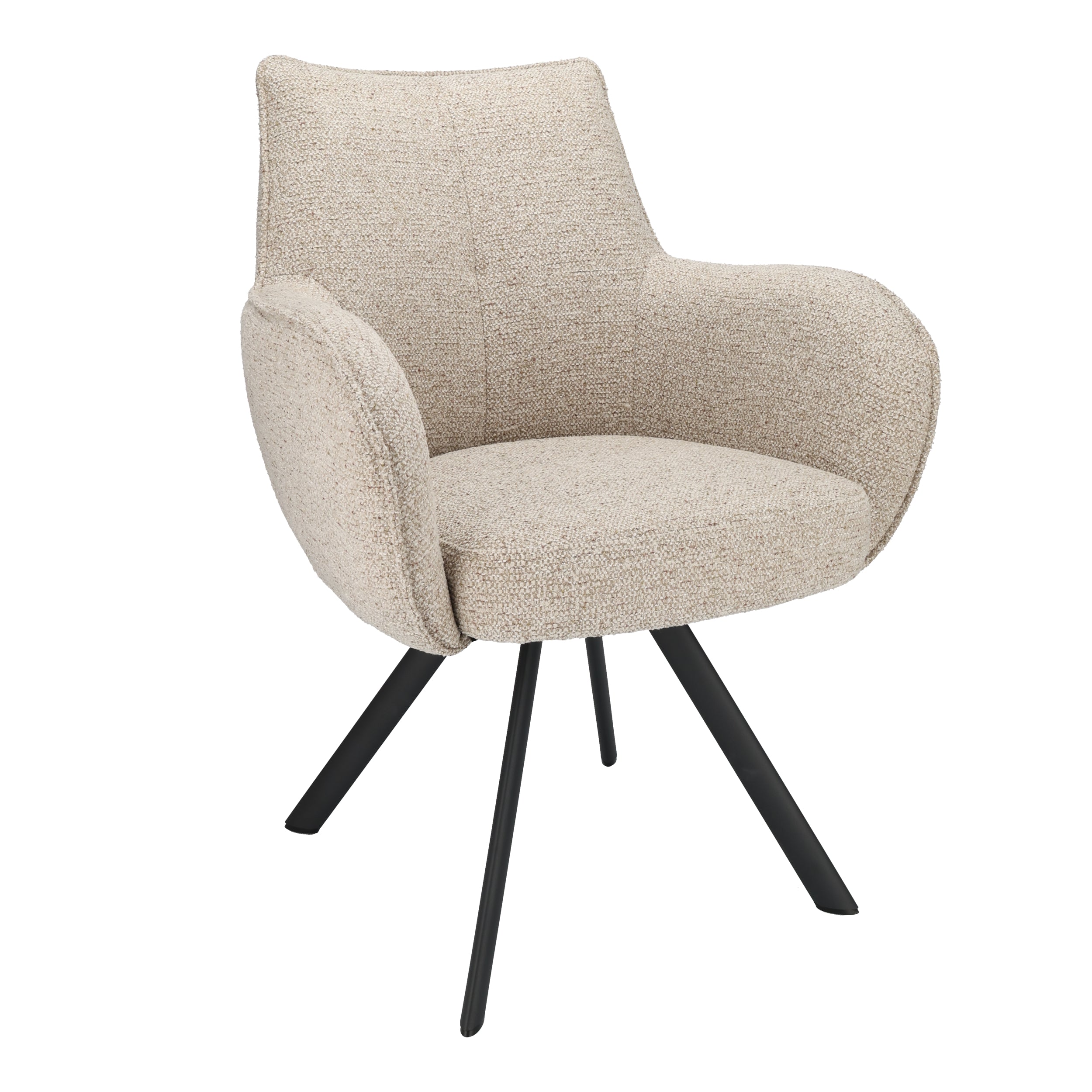 Armstoel Omega Stof Taurus Beige Leg Black