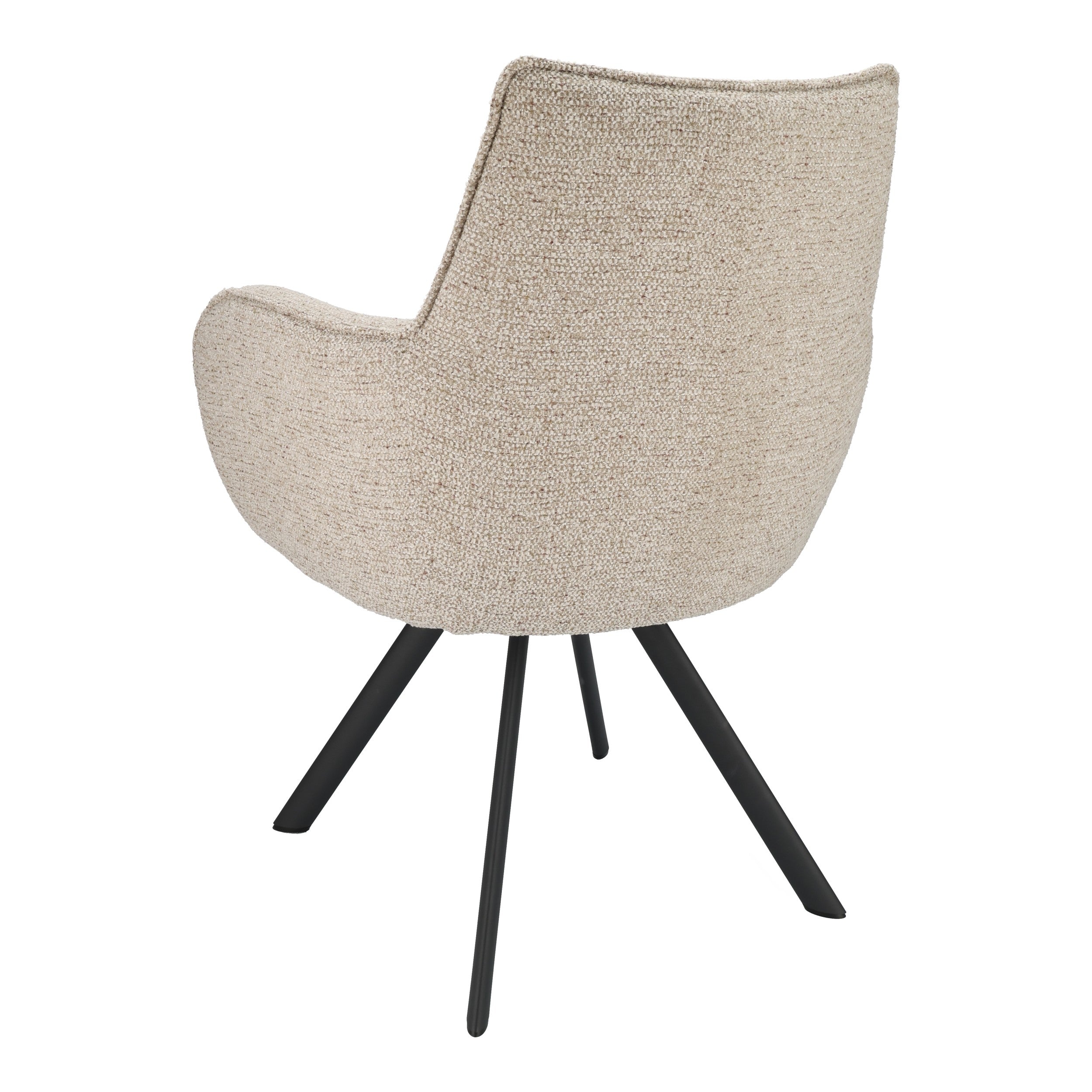 Armstoel Omega Stof Taurus Natural Leg Black