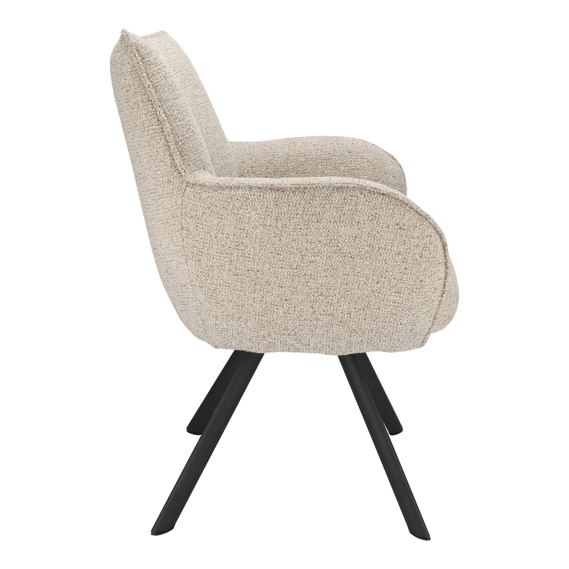 Armstoel Omega Stof Taurus Natural Leg Black