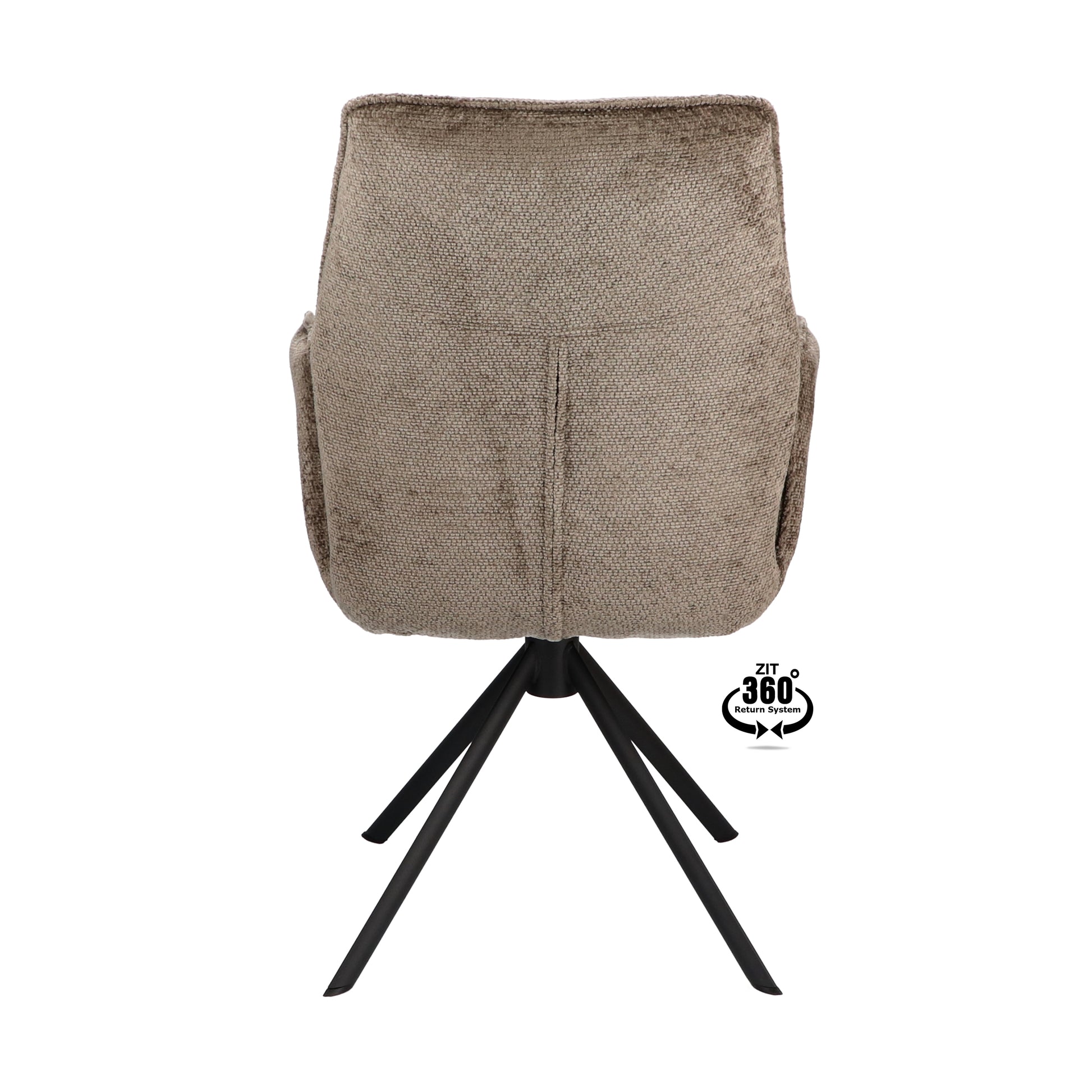Armstoel Onyx Stof Movie Desert Leg Black 360° Return-system