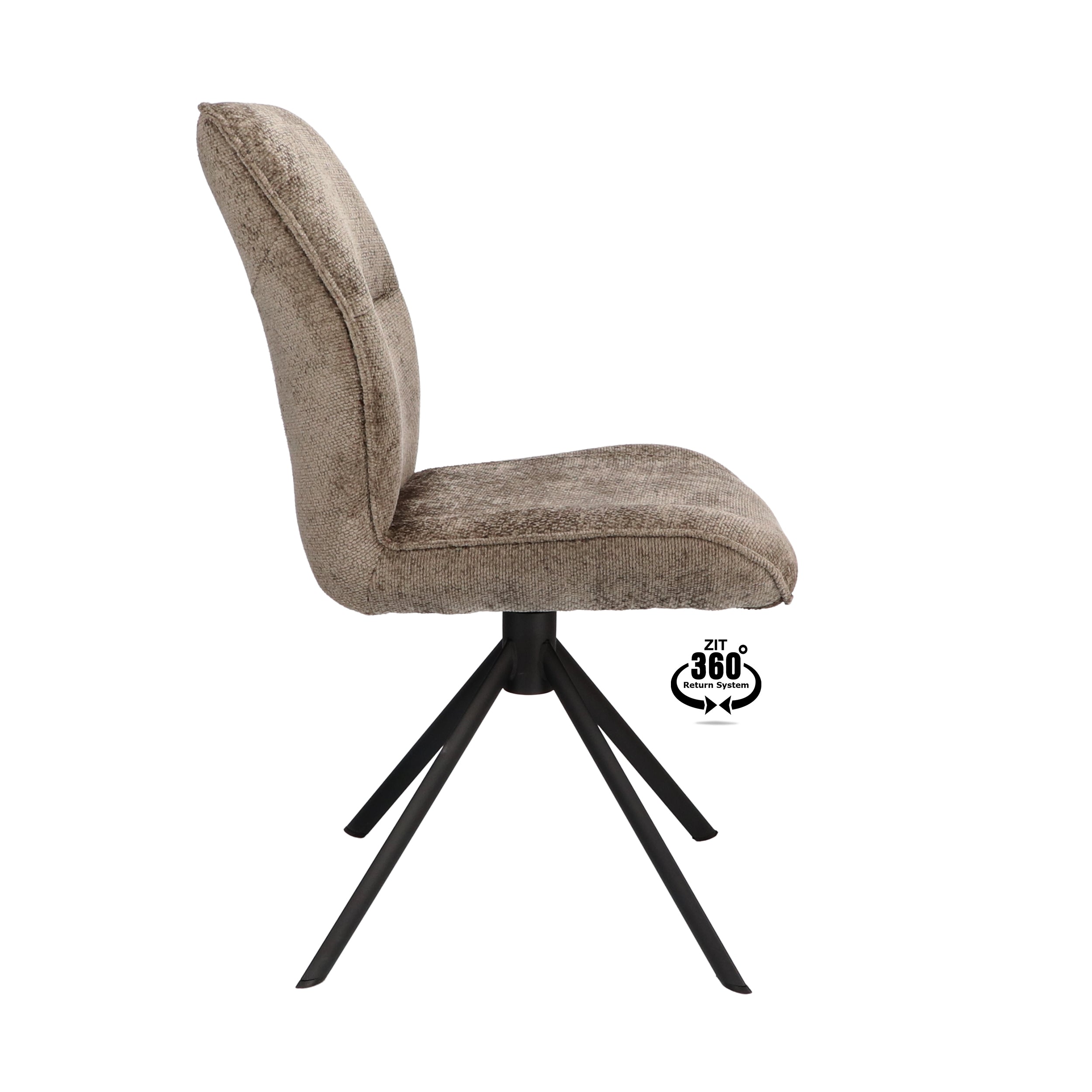 Eetkamerstoel Onyx Stof Movie Desert Leg Black 360° Return-system