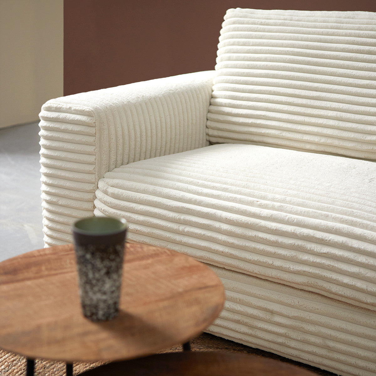 UNO met ottoman rechts - Ambience 2 Cream