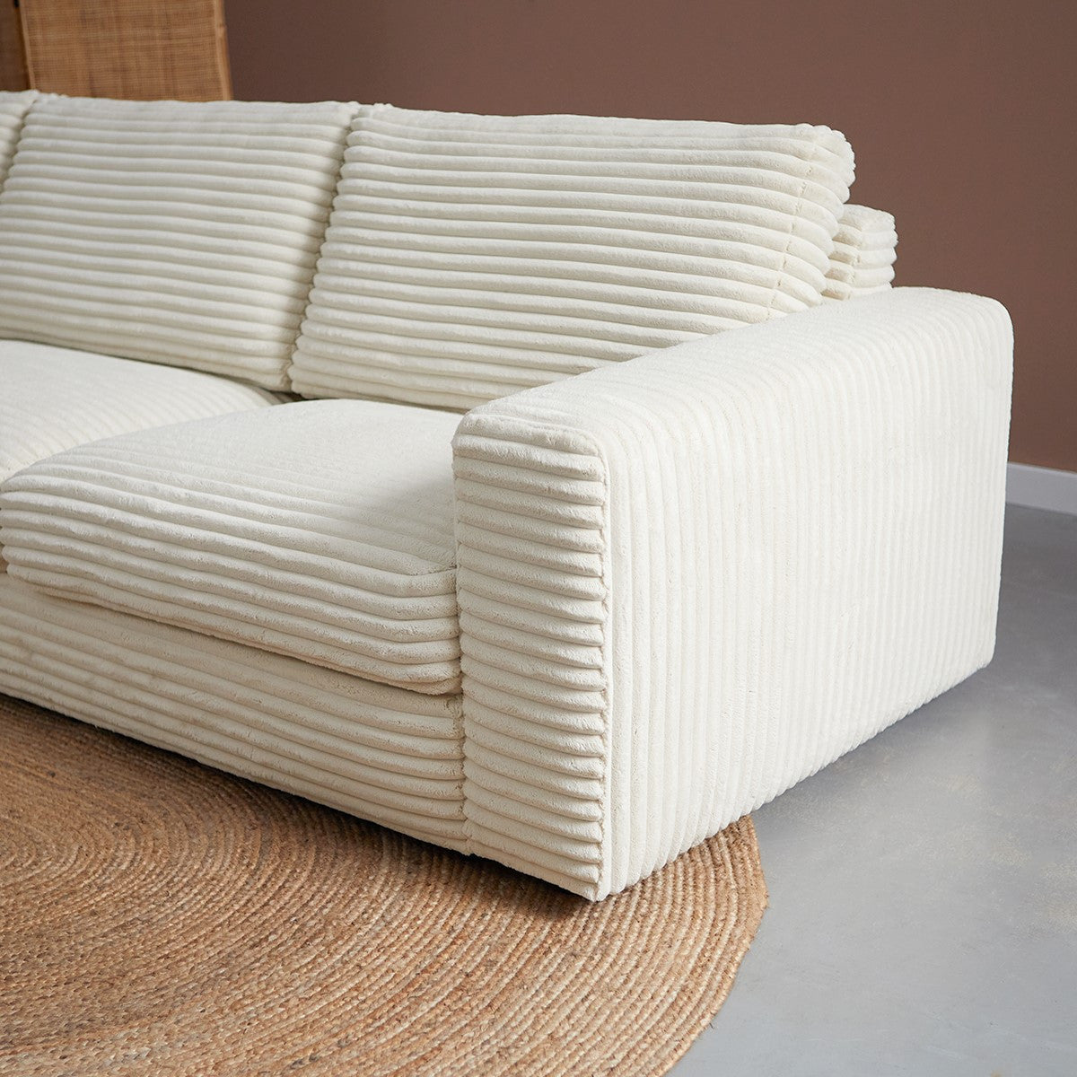 UNO met ottoman links - Ambience 2 Cream