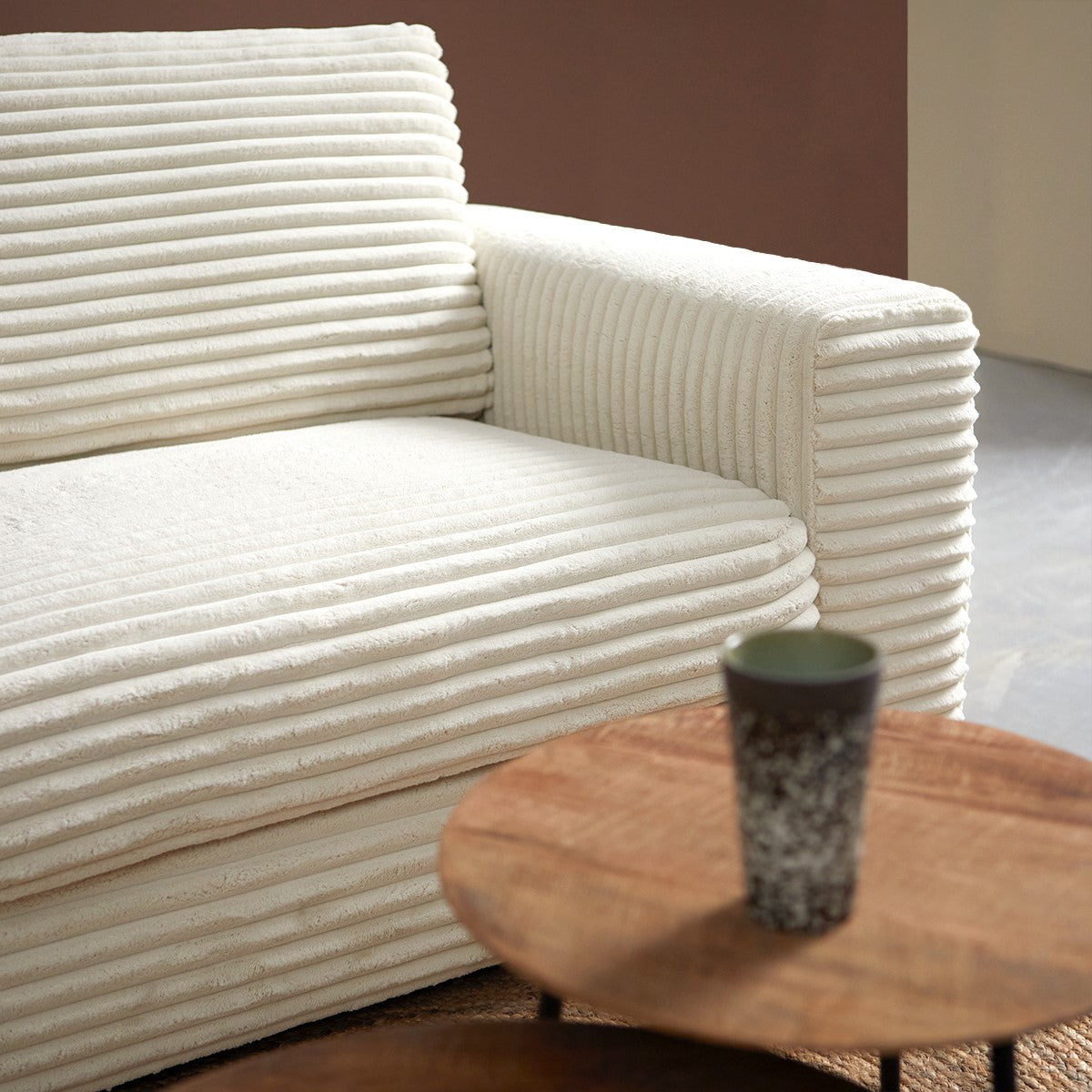 UNO met ottoman links - Ambience 2 Cream