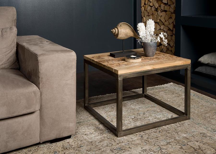 Bijzettafel – Venetie – Bruin – 60 x 60 x 45 cm – Tower Living