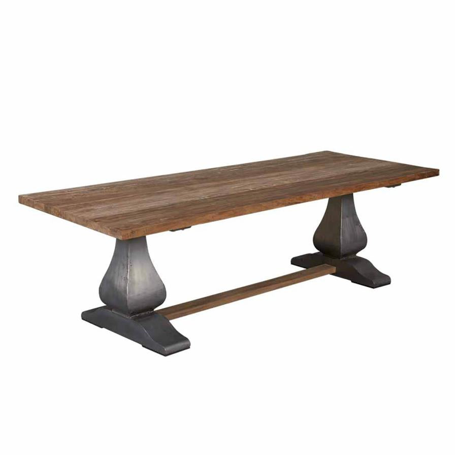 Eetkamertafel – Prato – Bruin – 220 x 100 x 78 cm – Tower Living