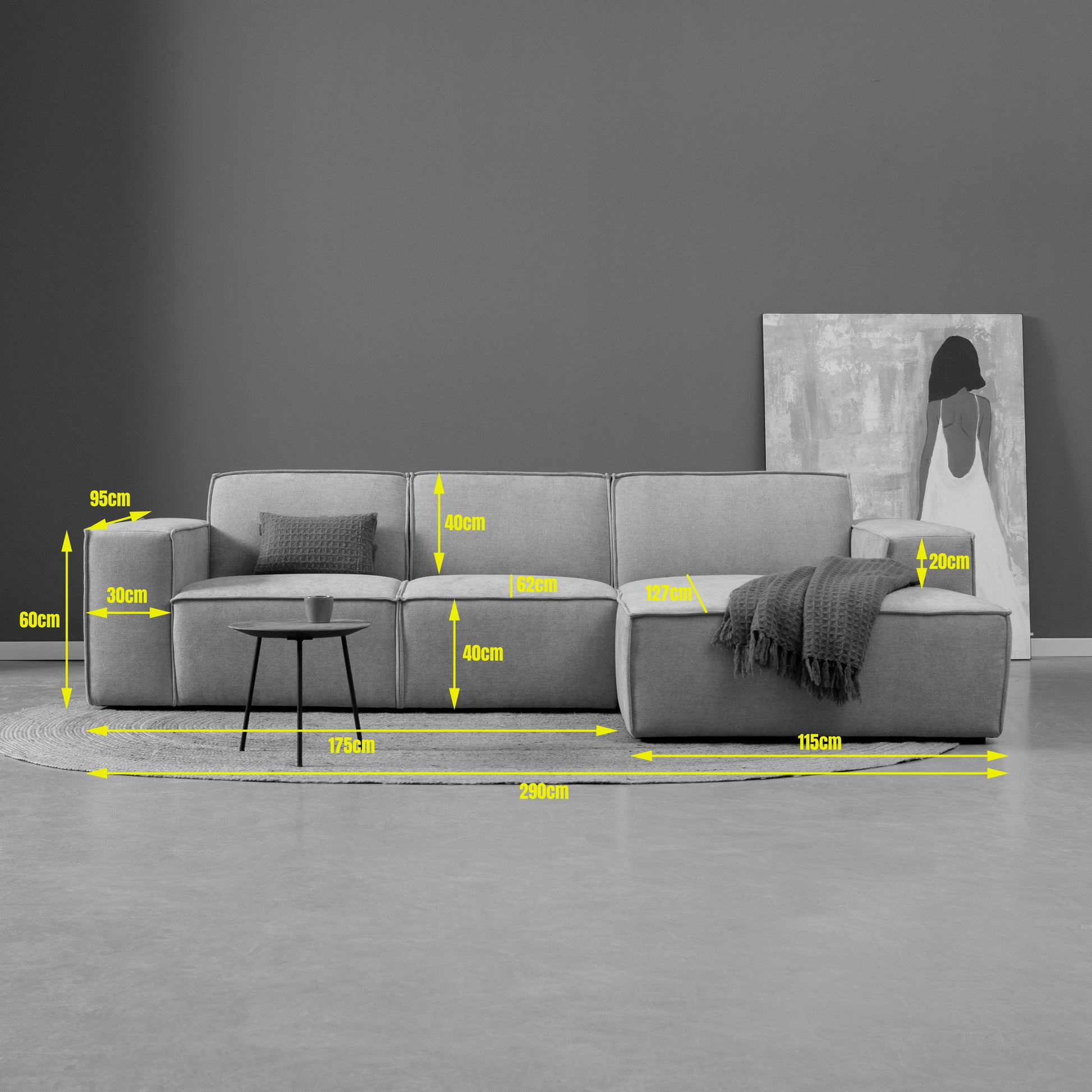 PLAY met chaise longue links - Serenity 03