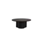 Ronde salontafel Palazzo – Zwart – 75 x 75 x 30 cm | Tower Living