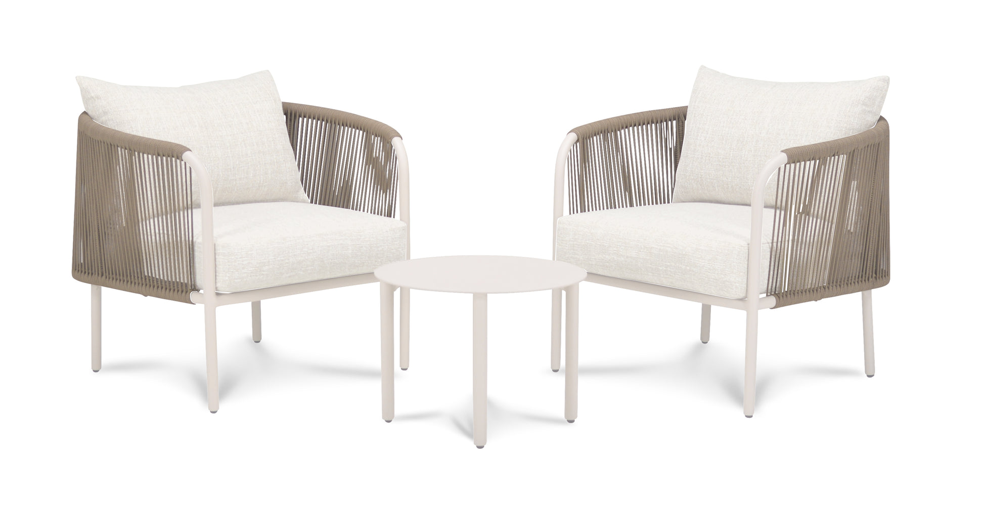 Loungeset Palermo Color Creme Quick Dry / Olefin Aluminum Frame Powder Coated
