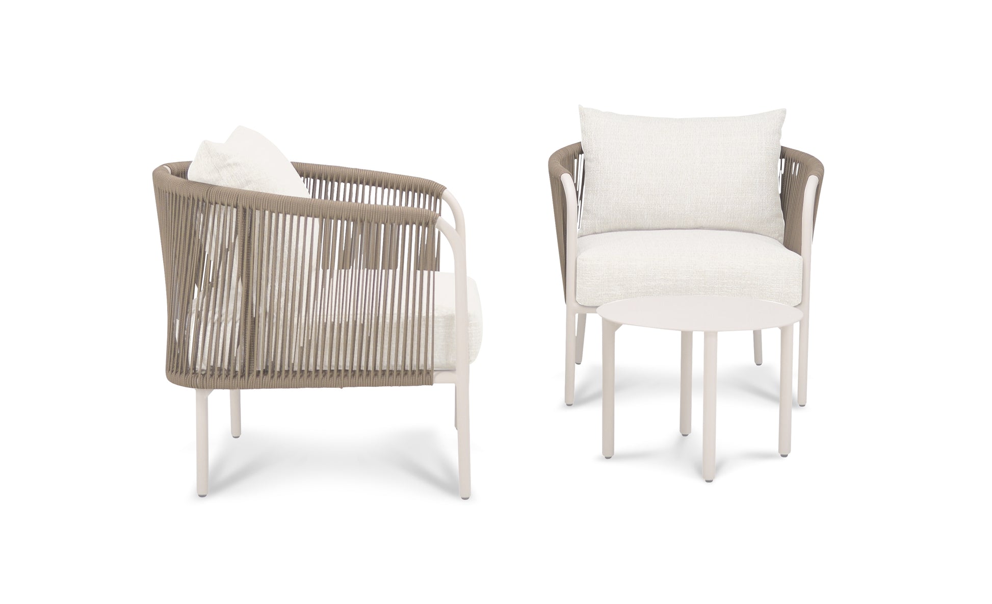 Loungeset Palermo Color Creme Quick Dry / Olefin Aluminum Frame Powder Coated