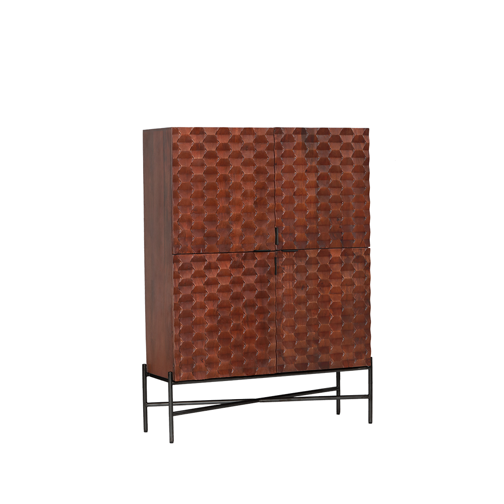 Tower Living Paola Opbergkast 135 cm – Bruin