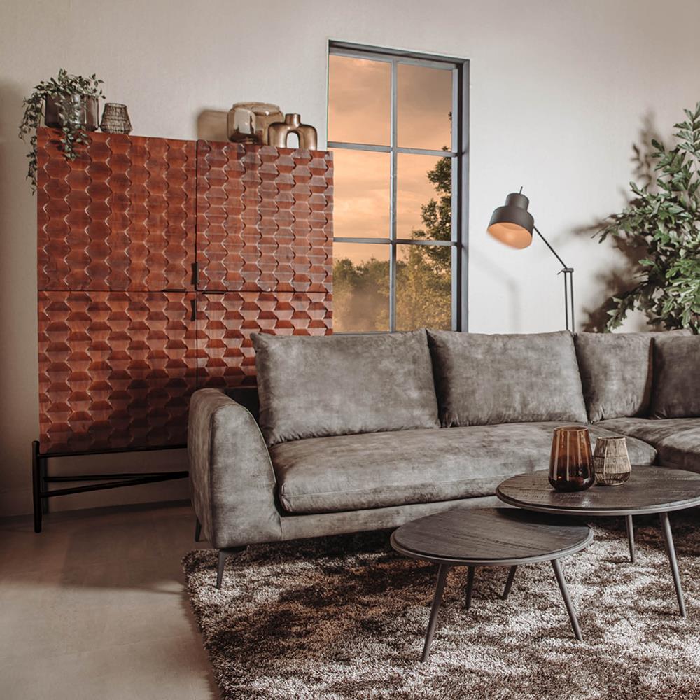 Tower Living Paola Opbergkast 135 cm – Bruin