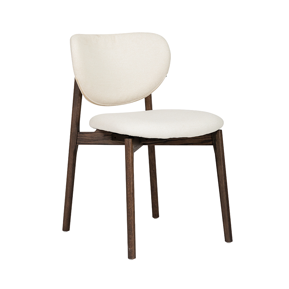 Pimonte Stoel - Sahara 102 ivory - Espresso