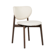 Pimonte Stoel - Sahara 102 ivory - Espresso