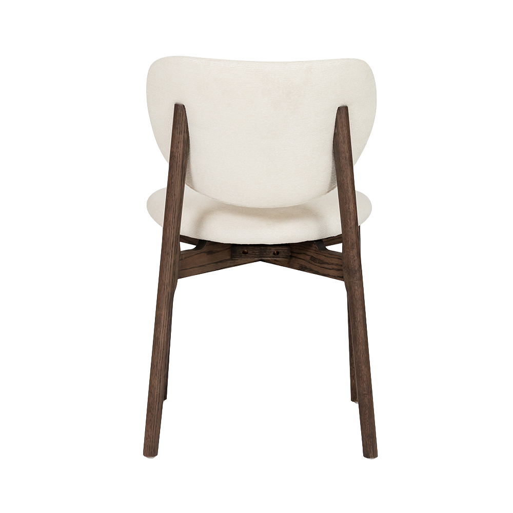 Pimonte Stoel - Sahara 102 ivory - Espresso