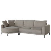 Bank Prescot 2,5-zits, chaise longue rechts – Bruin | Tower Living