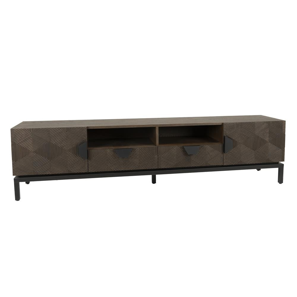 TV-Meubel – San Marino – Bruin – 200 x 50 cm – Tower Living