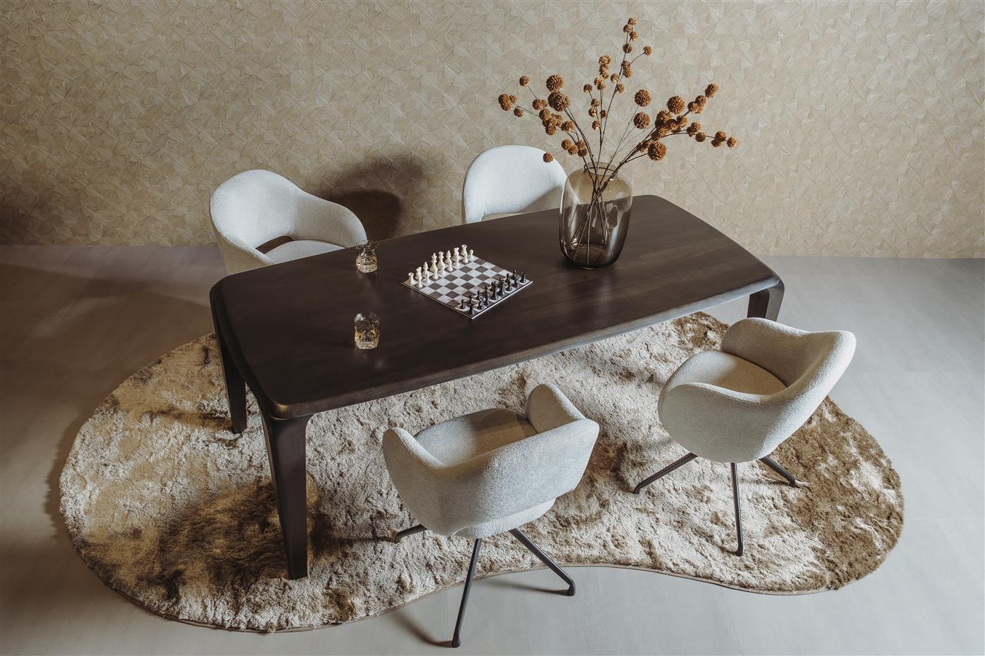 Eetkamertafel – Ronta – Bruin – 240 x 100 x 76 cm – Tower Living