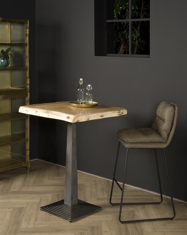 Bartafel – Bistro – Bruin – 80 x 80 x 105 cm – Tower Living