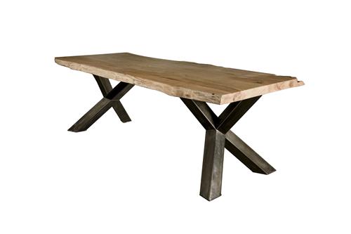 Eetkamertafel – Yunta – Bruin – 200 x 100 x 78 cm – Tower Living