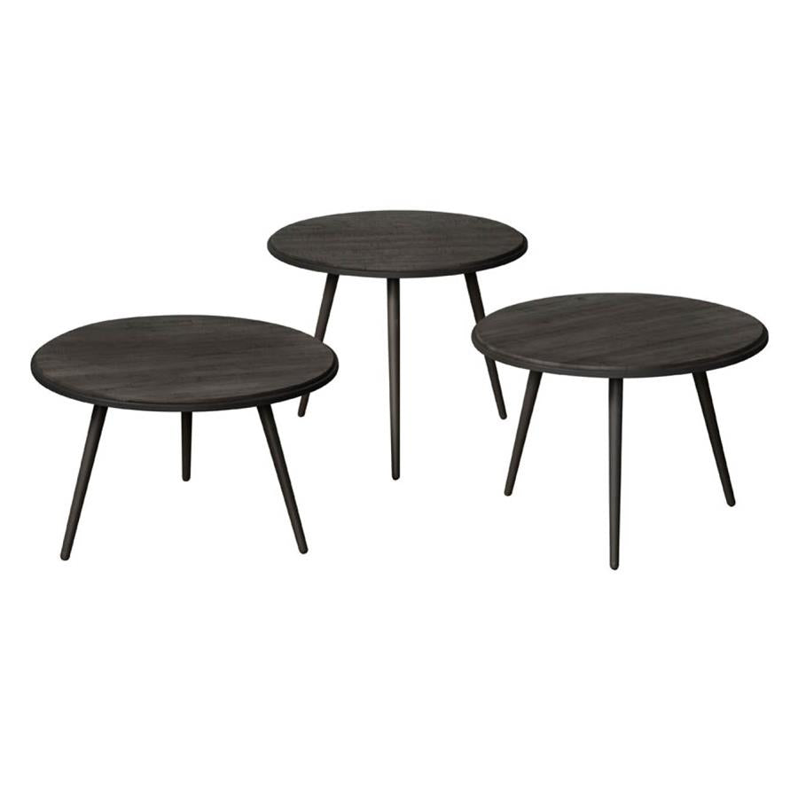 Bijzettafel – Turi – Zwart – 55 x 45 cm – Tower Living