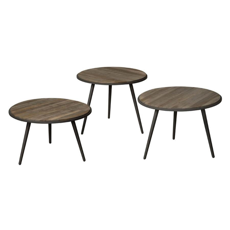 Bijzettafel – Turi – Bruin – 55 x 45 cm – Tower Living