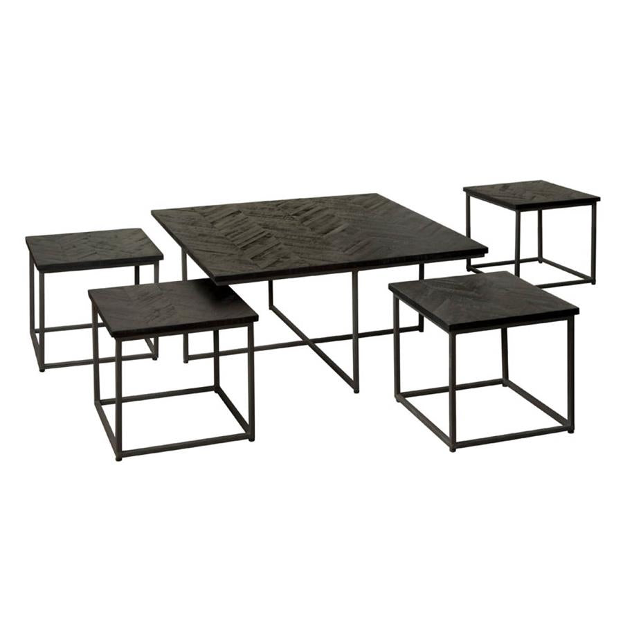 Bijzettafel – Via – Zwart – 90 x 90 x 45 cm – Tower Living