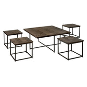 Bijzettafel Via – Bruin – 90 x 90 x 45 cm | Tower Living