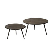 Ronde bijzettafel Rolo – Bruin – 75 x 40 cm | Tower Living