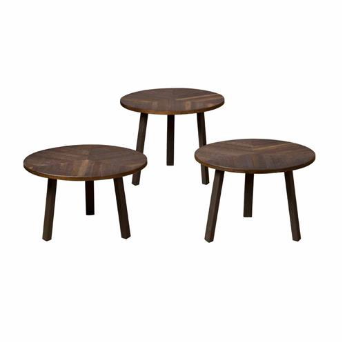 Bijzettafel – Lazio – Bruin – 55 x 45 cm – Tower Living