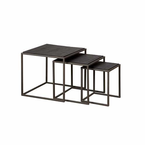 Bijzettafel – Fanna – Grijs – 50 x 50 x 50 cm – Tower Living