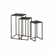 Bijzettafel Fanna – Grijs – 40 x 40 x 80 cm | Tower Living