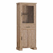 Vitrinekast Lorenzo – Bruin – 75 x 190 cm | Tower Living