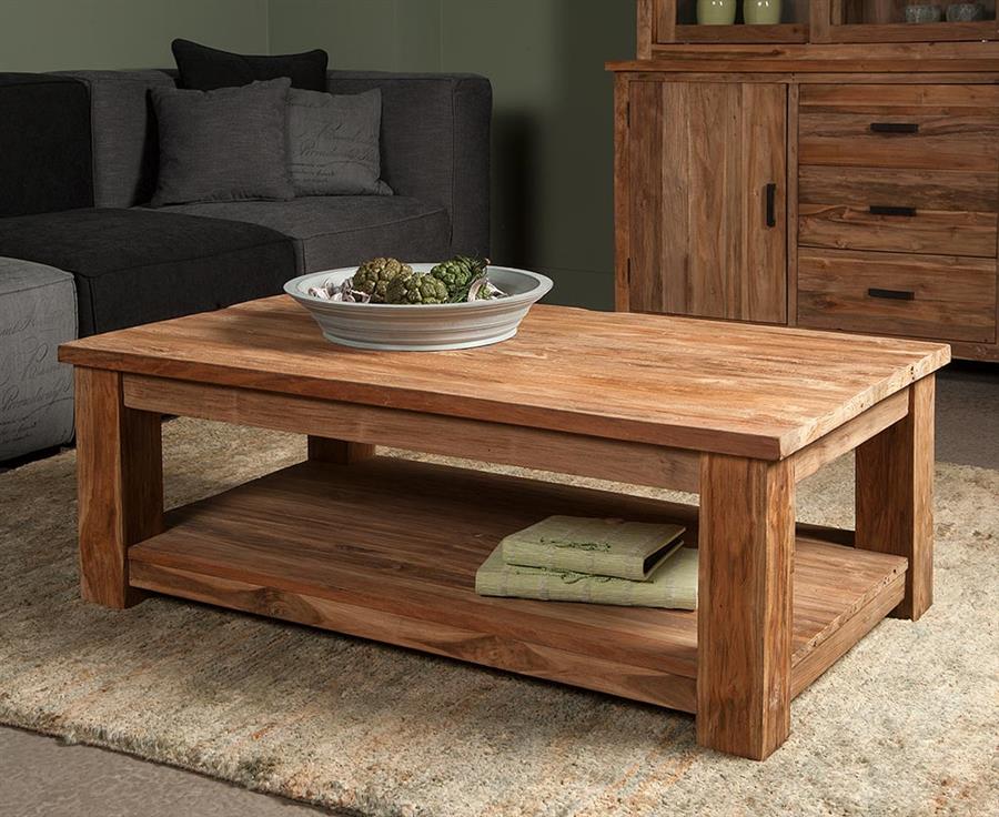 Salontafel – Lorenzo – Bruin – 130 x 75 x 45 cm – Tower Living