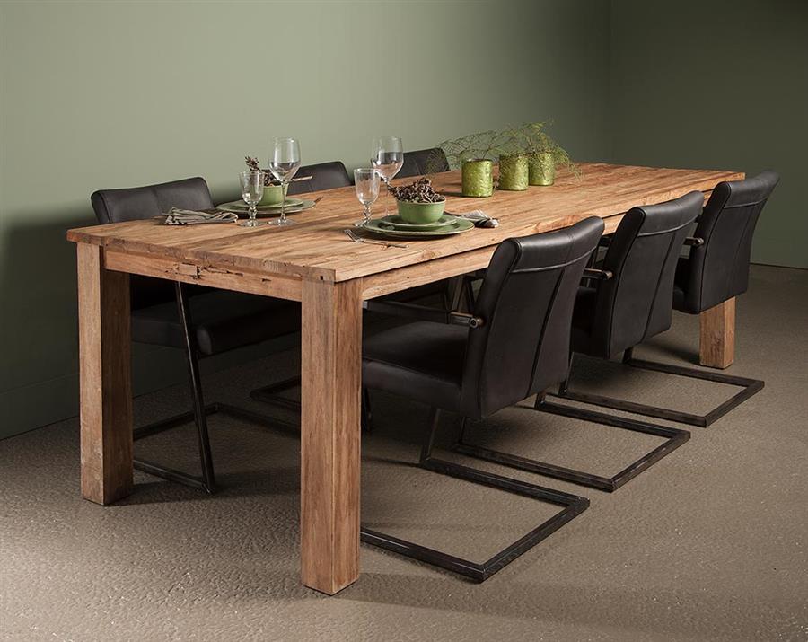 Eetkamertafel – Lorenzo – Bruin – 240 x 100 x 78 cm – Tower Living