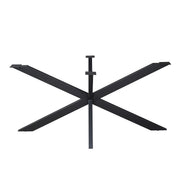 Matrixpoot Zwart Ovaal/Rechthoek 160 cm Koker 4x8 cm